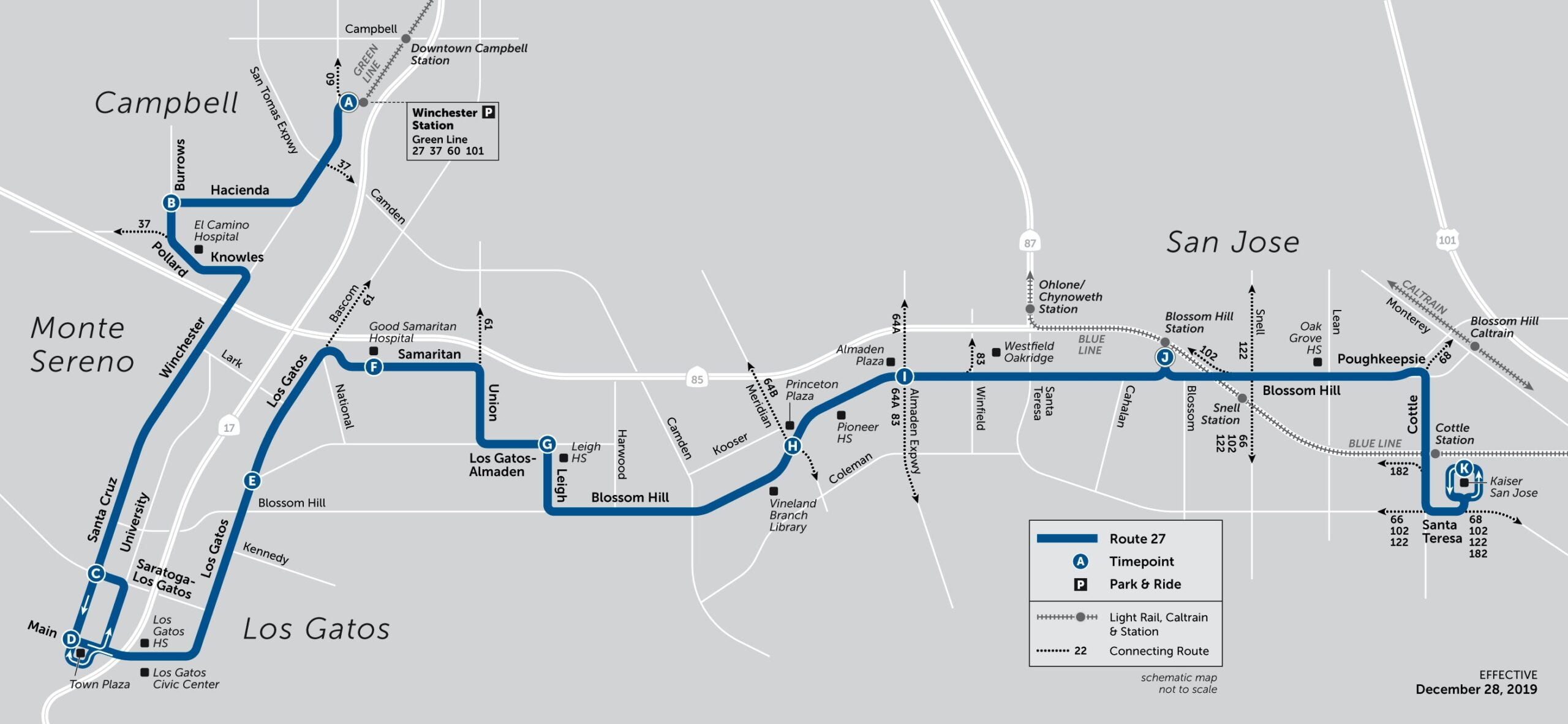 San Jose Bus Schedule Schedule Printable