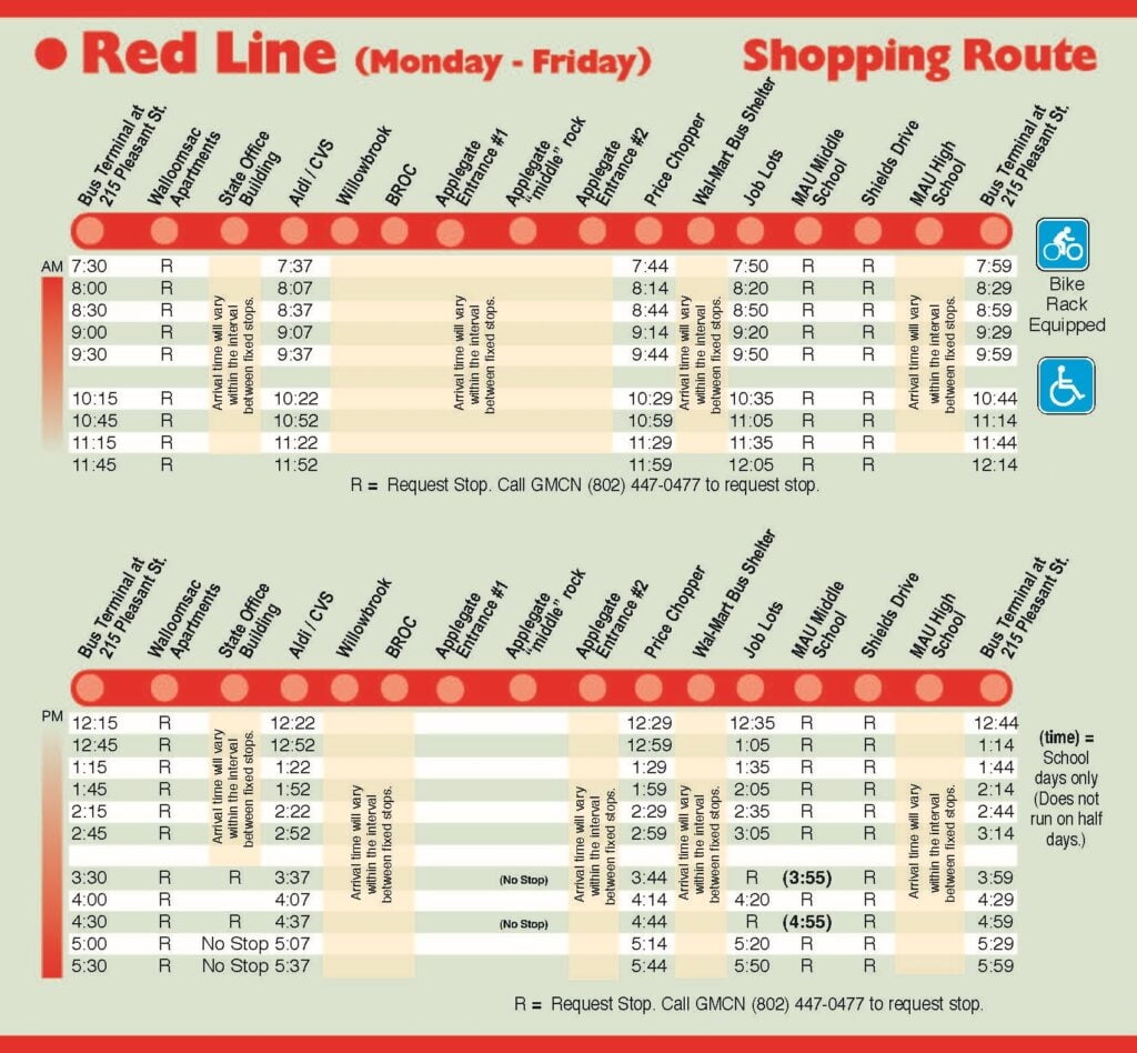 Red Line Bus Schedule Schedule Printable