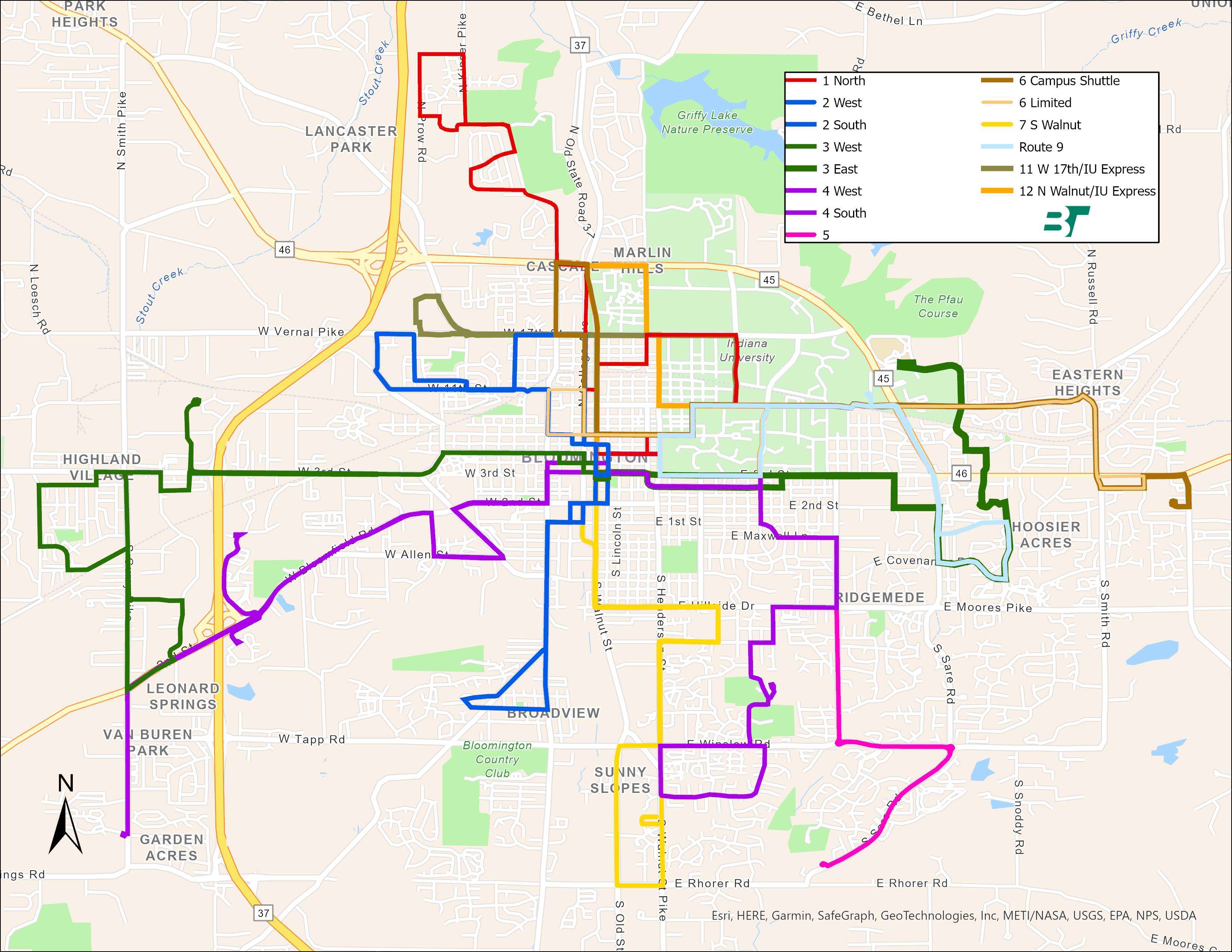 9 bus schedule bloomington