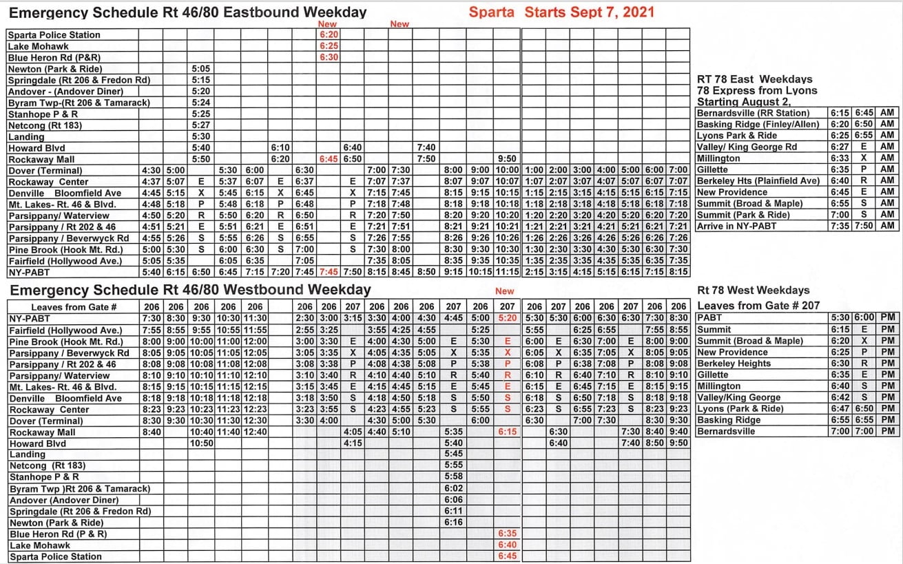 Nj Transit Bus Schedule Pdf 2024 Printable