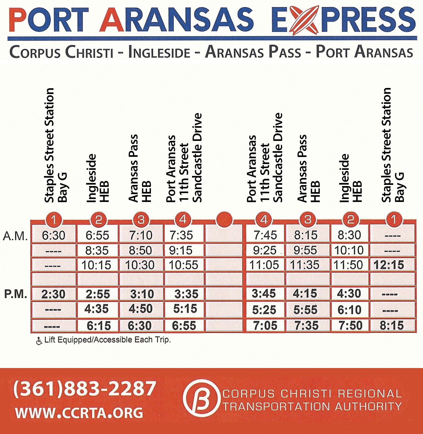 Corpus Christi Bus Schedule Schedule Printable