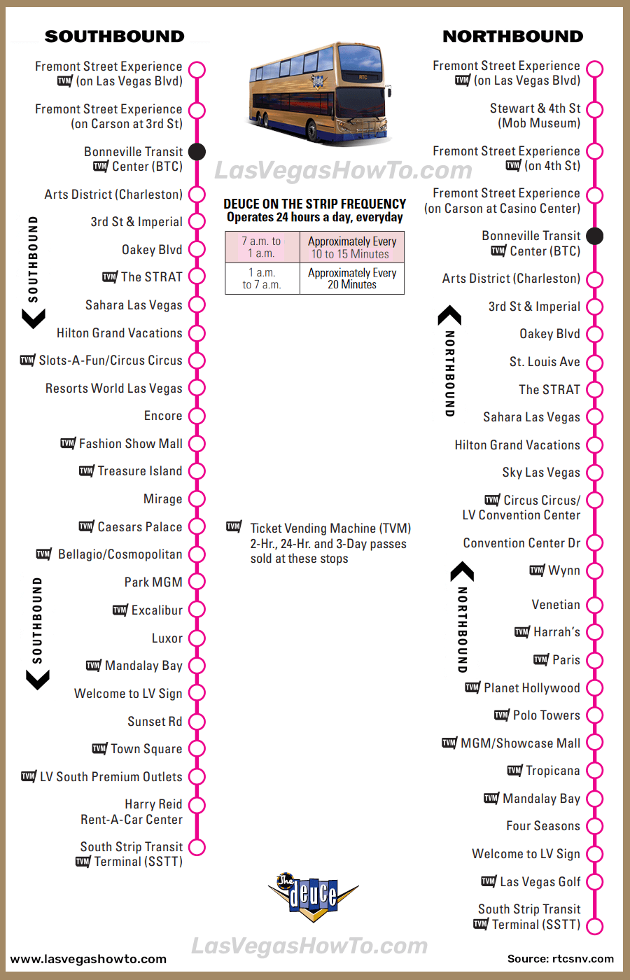 Las Vegas Bus Schedules - Schedule Printable