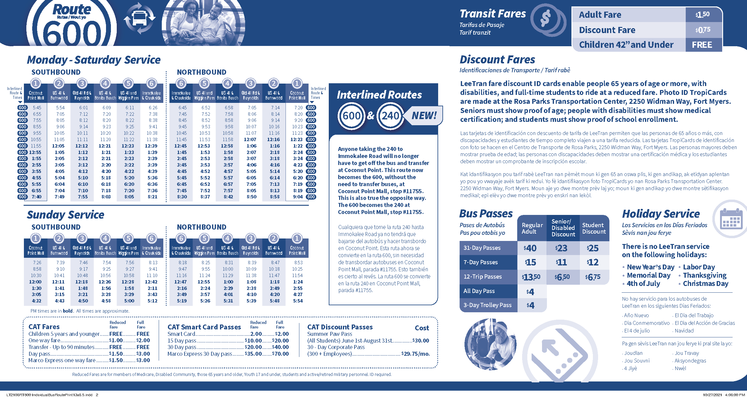 Lee Tran Bus Schedules - Schedule Printable