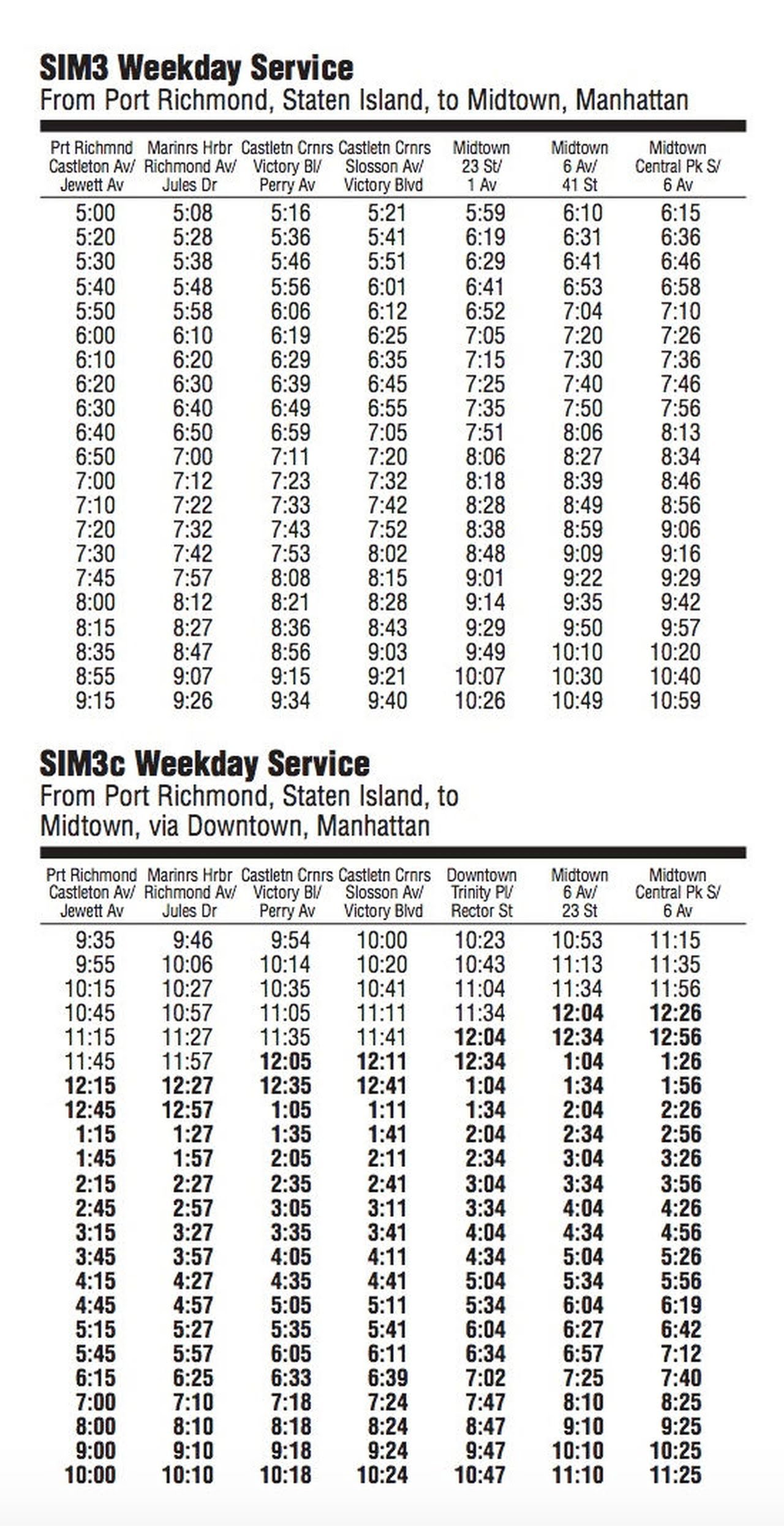 Mta 59 Bus Schedule Schedule Printable