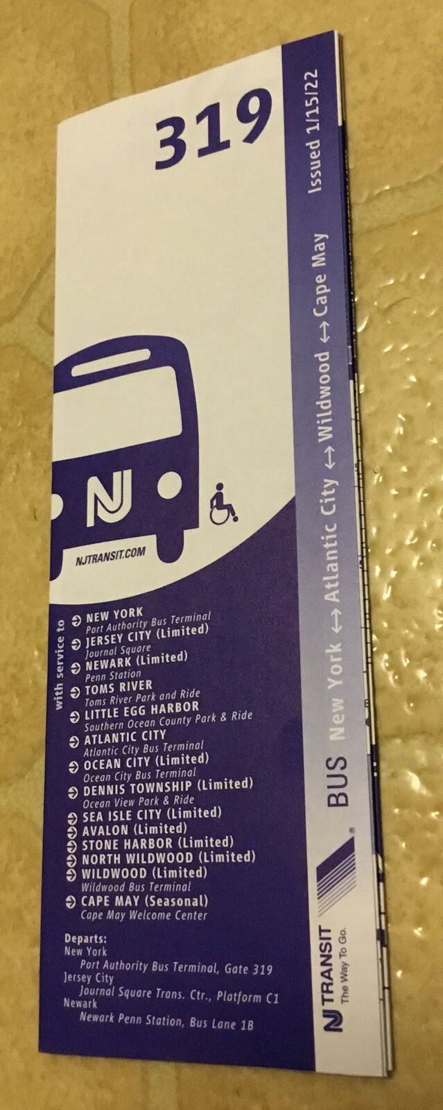 Nj Transit Bus Schedule To Atlantic City Schedule Printable