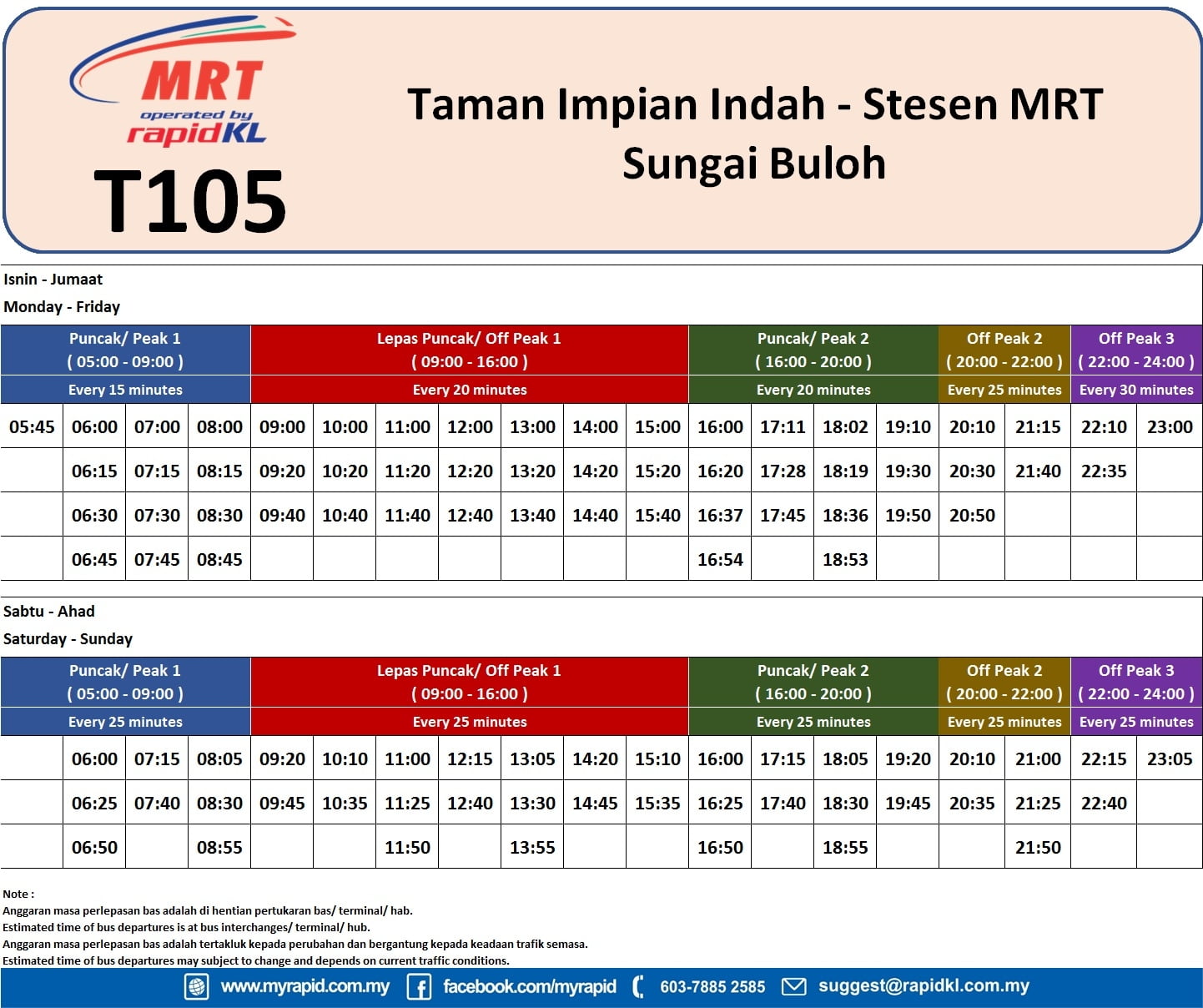 Bus Schedule The Rapid Schedule Printable