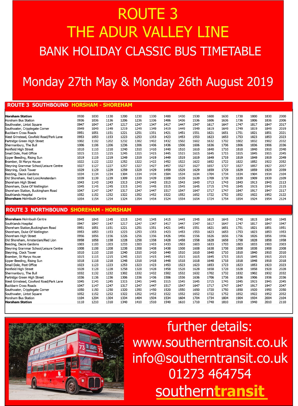 number 3 bus route schedule