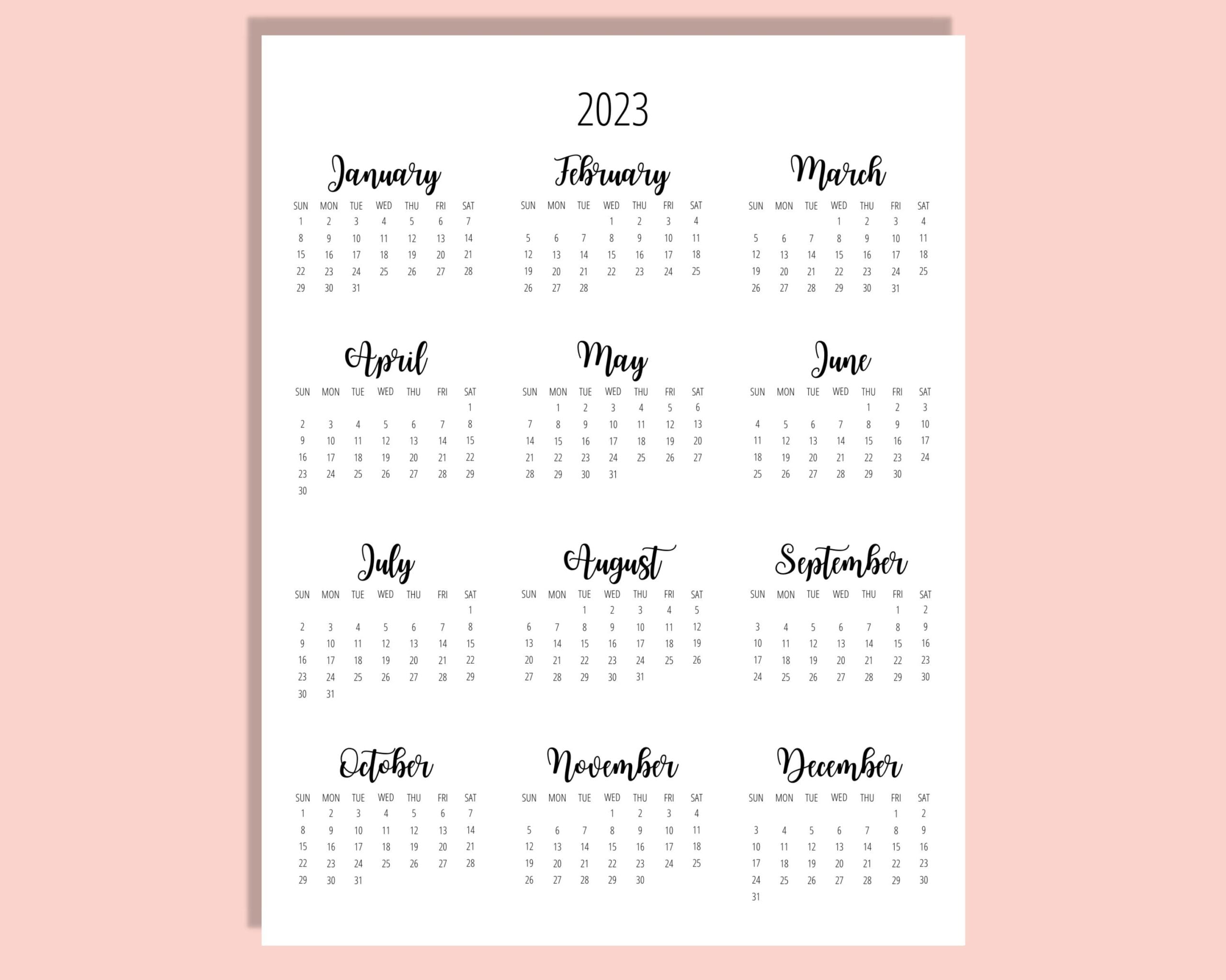 Printable Schedule Template 2023 - Schedule Printable