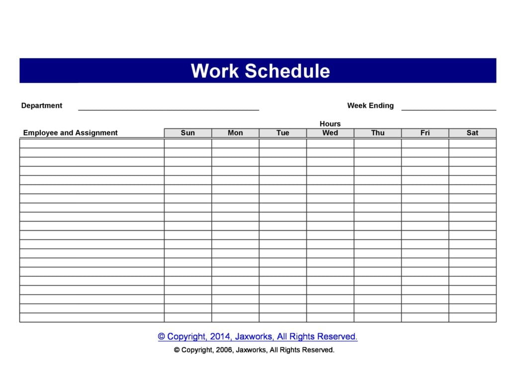 37 Free Employee Schedule Templates Excel Word Pdf Schedule Printable