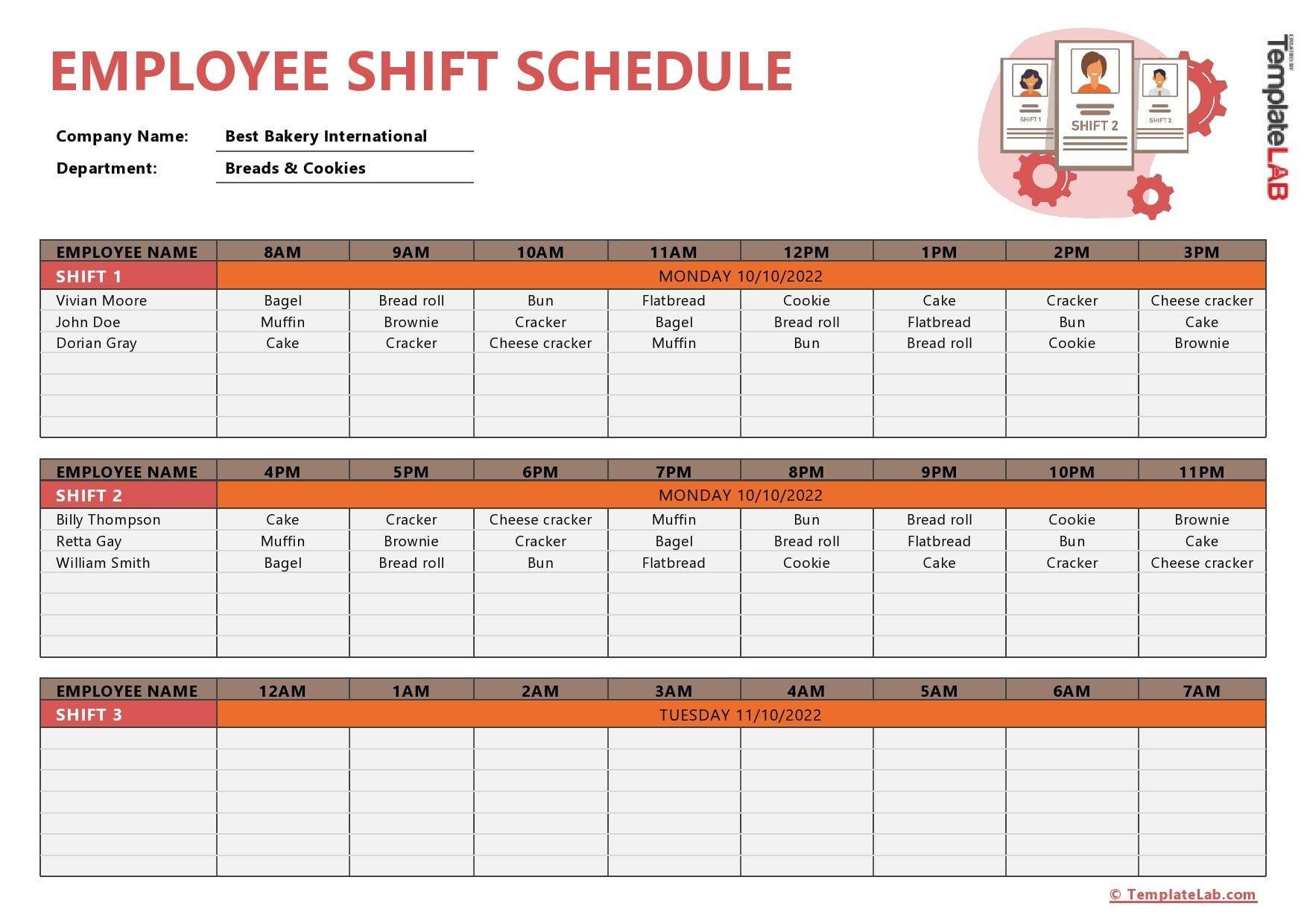 Monthly Work Schedule Pdf Schedule Printable