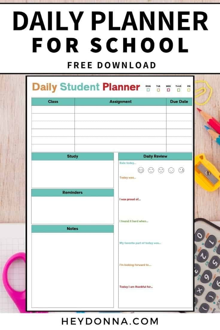 Daily School Schedule Printable - Schedule Printable