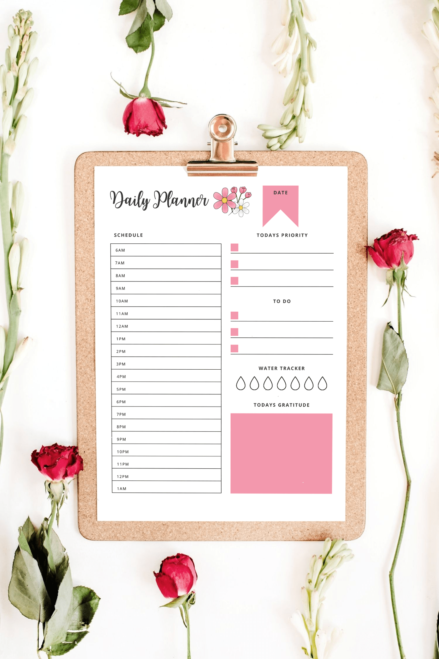 Cute Daily Planner Printable Schedule Printable 8032