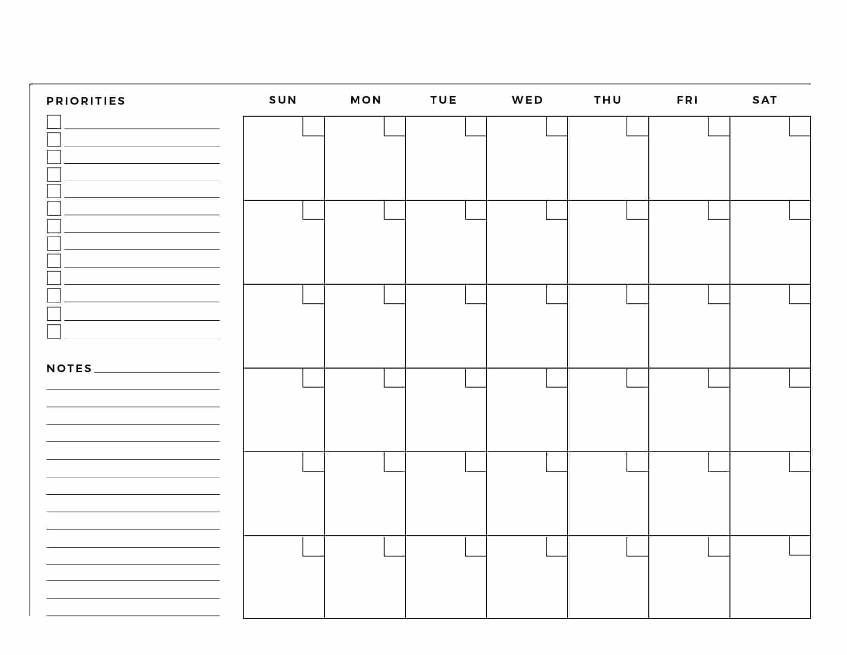 Blank Schedule Printable Pdf - Schedule Printable