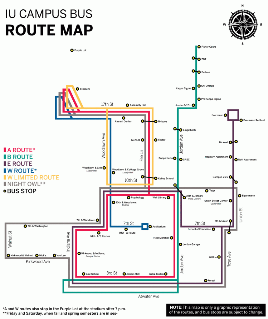 B Bus Schedule Iu - Schedule Printable