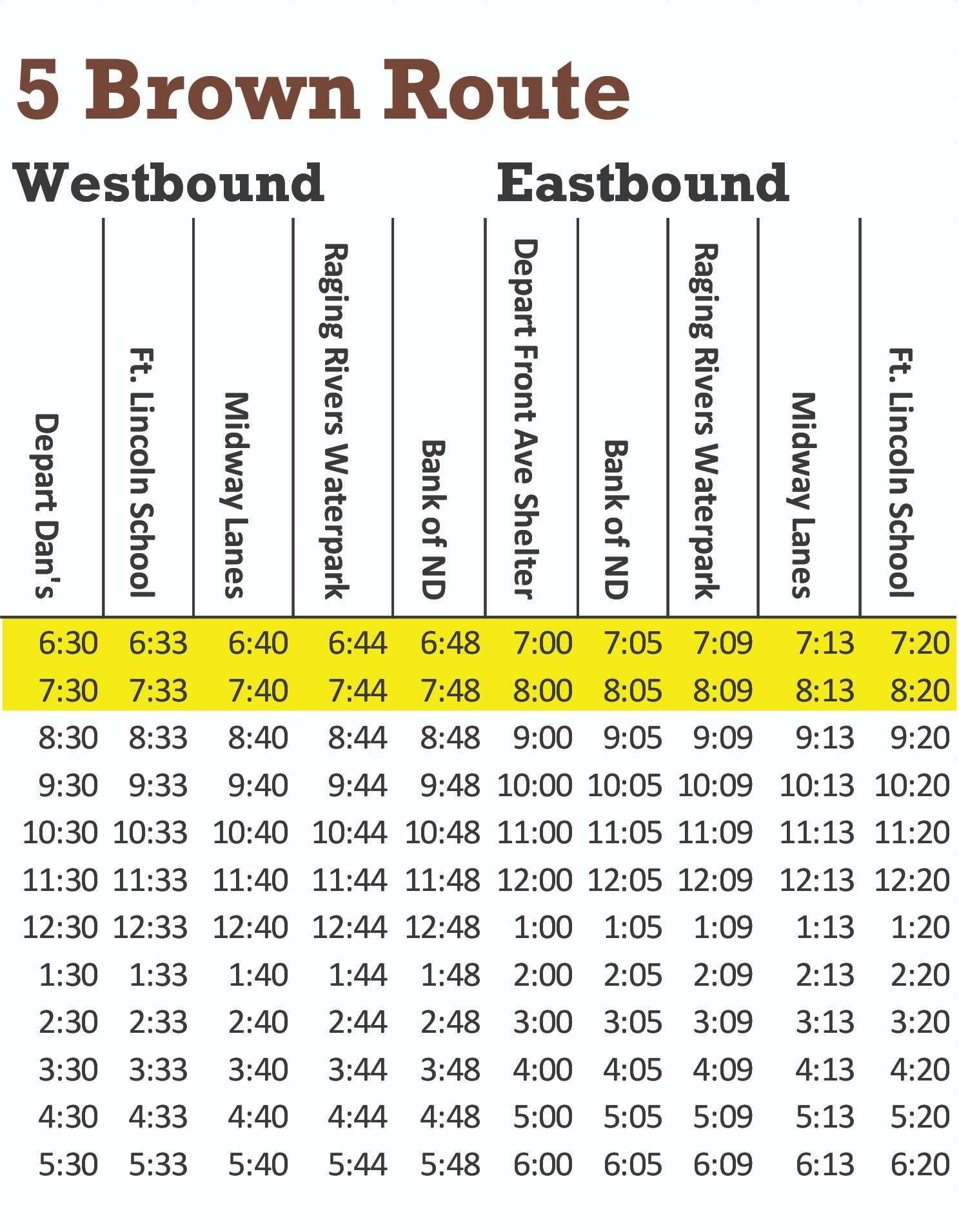 belleville bus schedule route 5 map