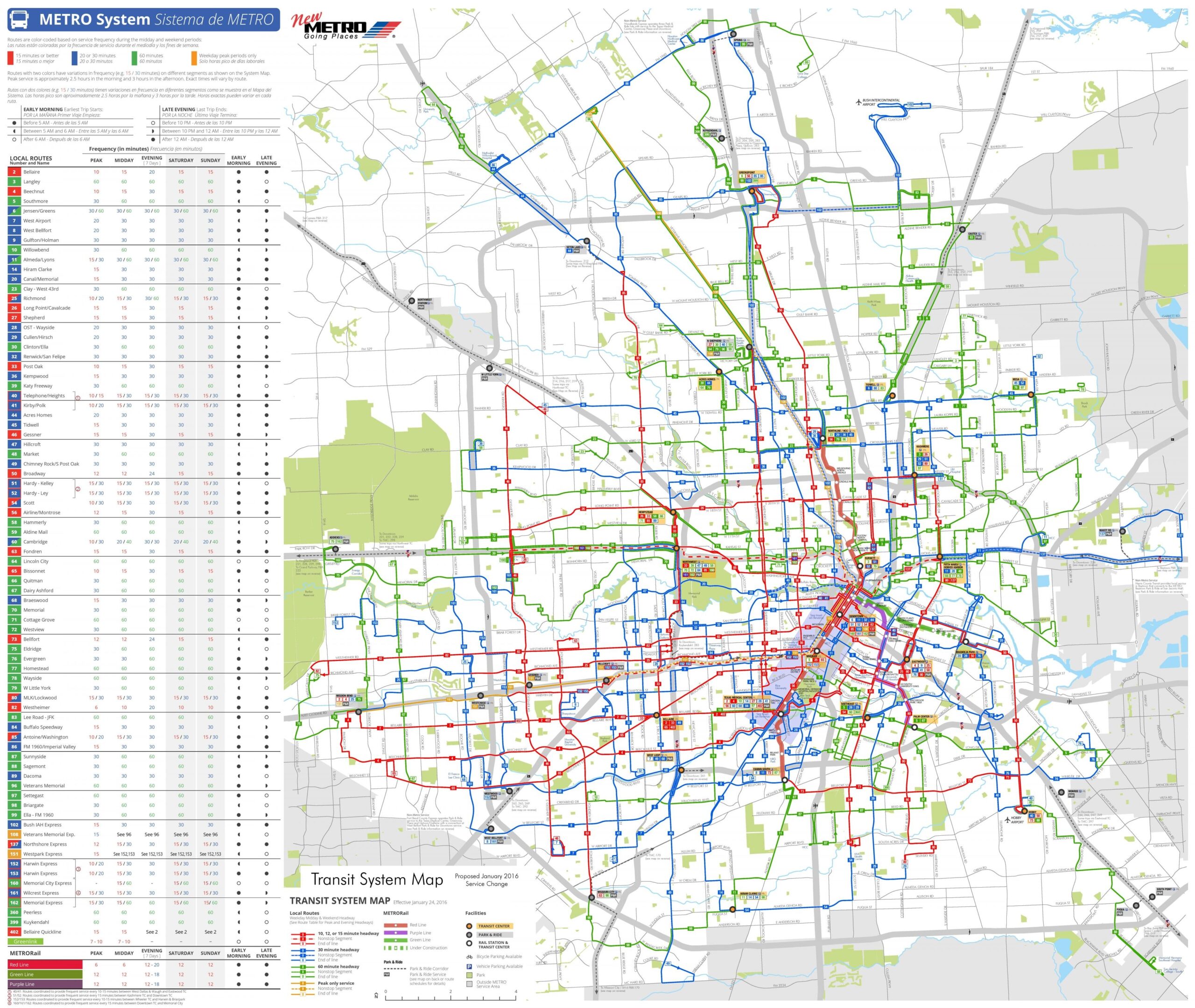 Houston Metro Bus Schedules - Schedule Printable