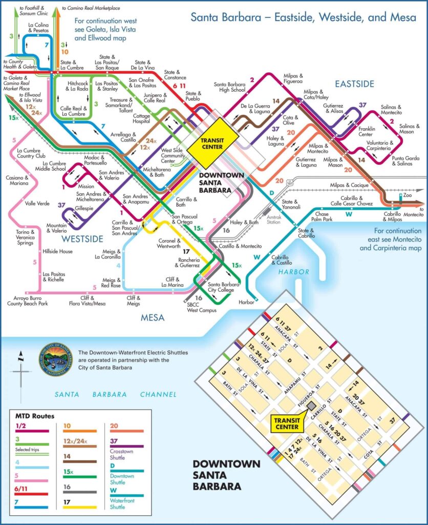 Mtd Bus Schedule Santa Barbara Schedule Printable