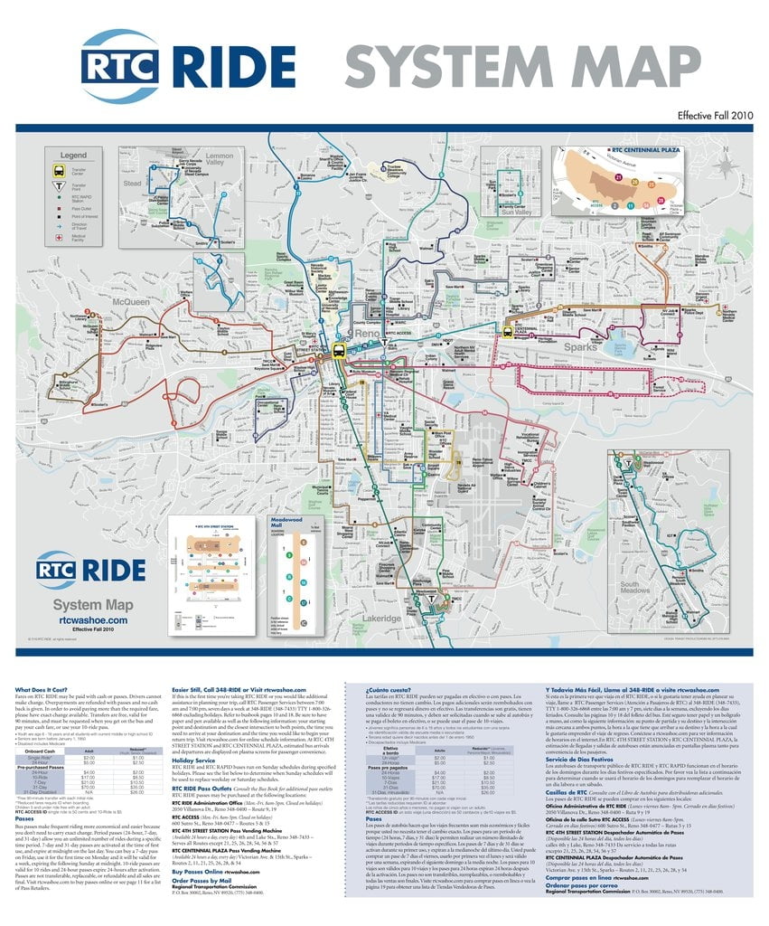 Rtc Reno Bus Schedule - Schedule Printable