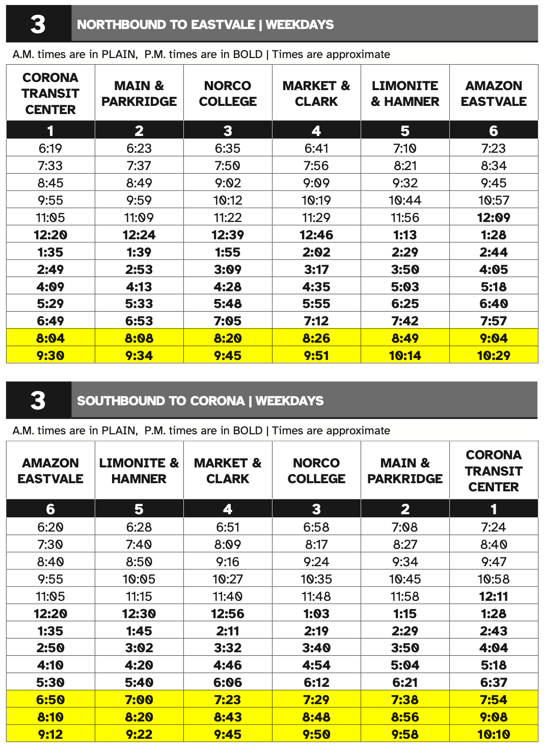 Rta Riverside Bus Schedule Schedule Printable